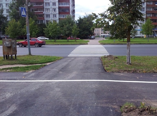 Устройство велодорожки на проспекте Мира