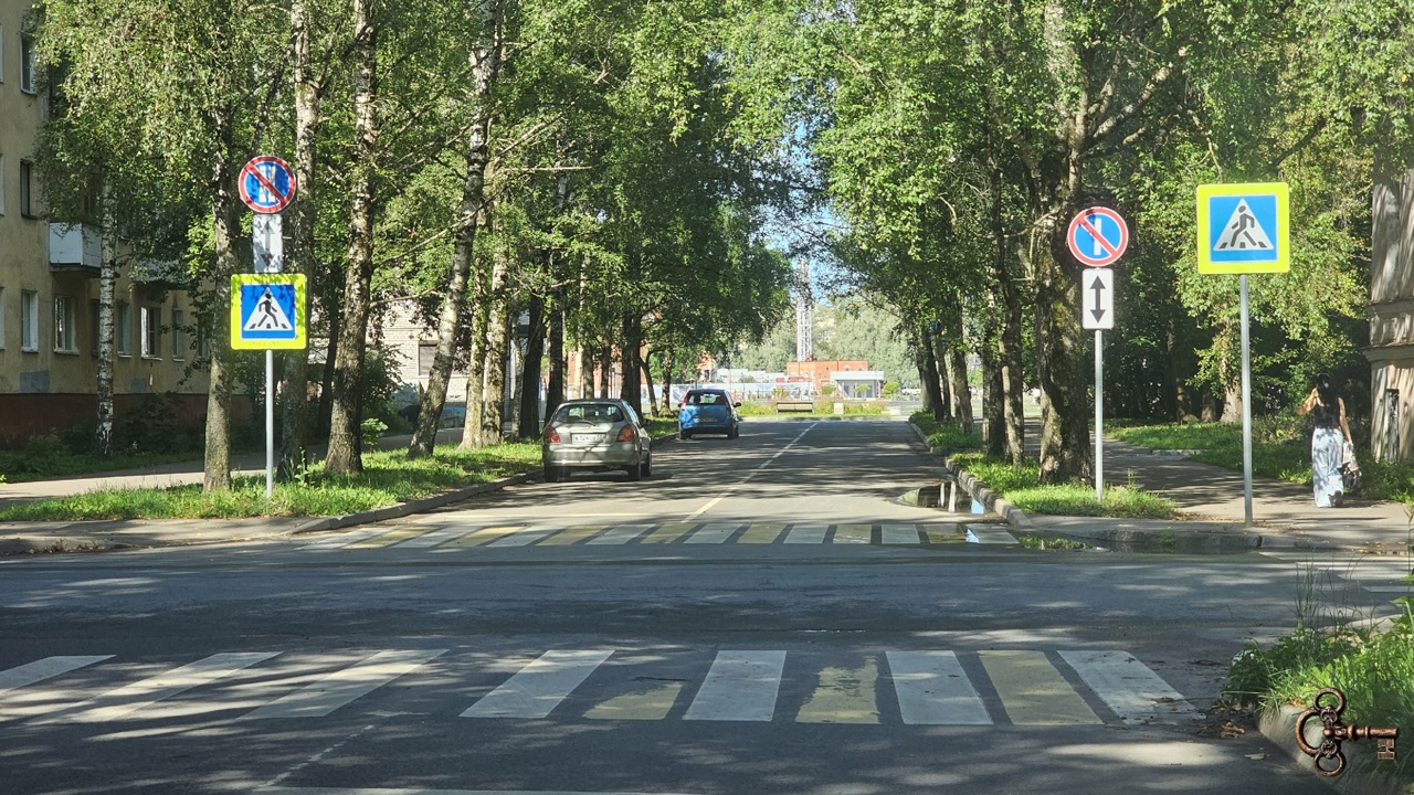 Щитная улица без освещения