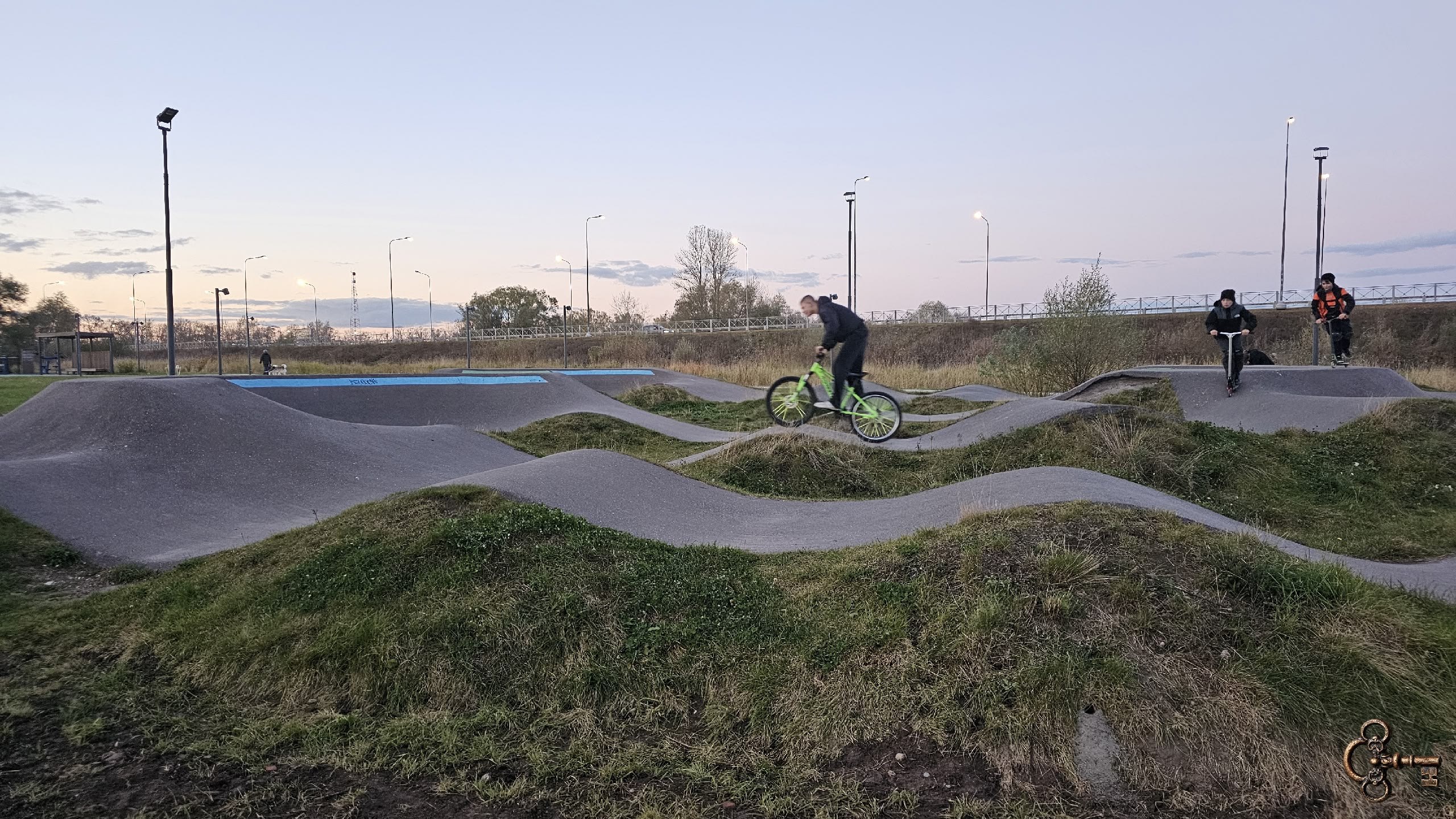 Памп-трек в парке «Чистые пруды»