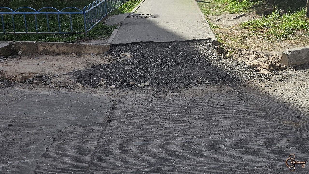 Замена бордюров на Завокзальной улице