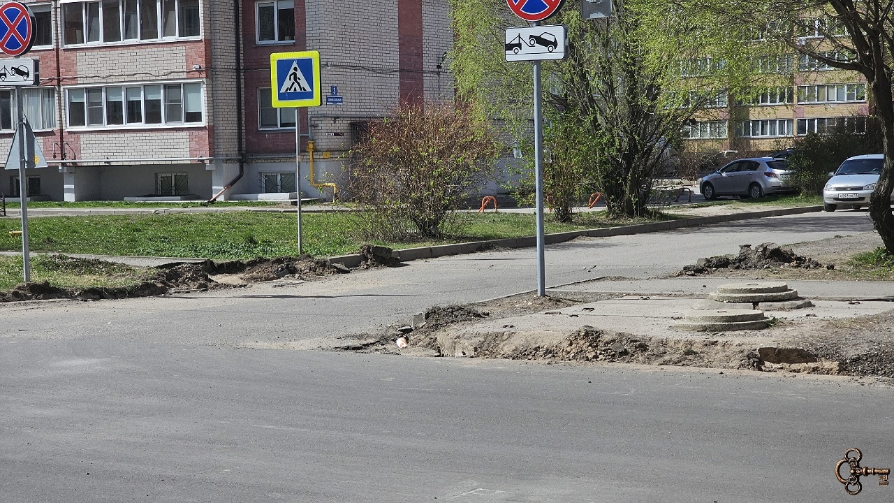 Замена бордюров на Завокзальной улице